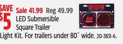 Canadian Tire MOTOMASTER LED Submersible Square Trailer Light Kit offer