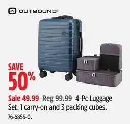 Canadian Tire OUTBOUND 4-Pc Luggage Set offer