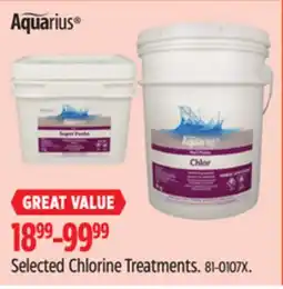 Canadian Tire Selected Chlorine Treatments offer