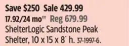 Canadian Tire ShelterLogic Sandstone Peak Shelter offer