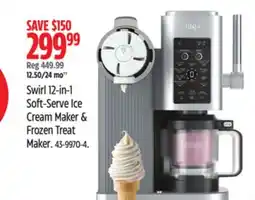 Canadian Tire Ninja Swirl 12-in-1 Soft-Serve Ice Cream Maker & Frozen Treat Maker offer