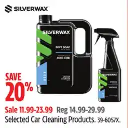 Canadian Tire Silverwax Selected Car Cleaning Products offer