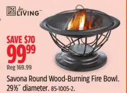 Canadian Tire FOR LIVING Savona Round Wood-Burning Fire Bowl offer