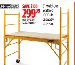 Canadian Tire METALTECH 6' Multi-use Scaffold offer