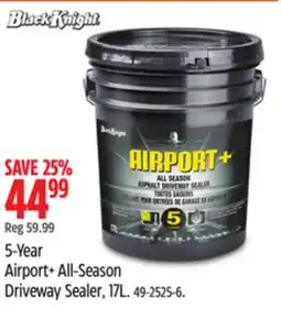 Canadian Tire Black Knight 5-Year Airport+ All-Season Driveway Sealer, 17L offer