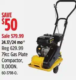 Canadian Tire 79cc Gas Plate Compactor offer
