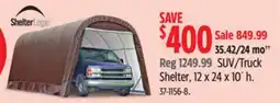 Canadian Tire SUV/Truck Shelter offer