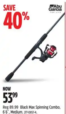 Canadian Tire Abu Garcia Black Max Spinning Combo offer