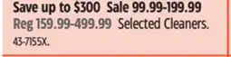 Canadian Tire Selected Cleaners offer