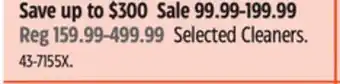 Canadian Tire Selected Cleaners offer