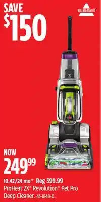 Canadian Tire BISSELL ProHeat 2X Revolution Pet Pro Deep Cleaner offer