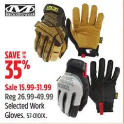 Canadian Tire Selected Work Gloves offer