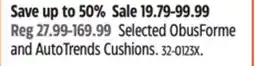 Canadian Tire Selected ObusForme and AutoTrends Cushions offer