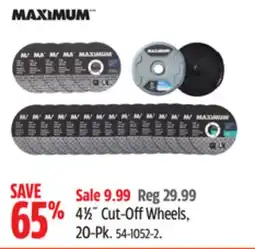 Canadian Tire 4⅟₂ Cut-off Wheels offer