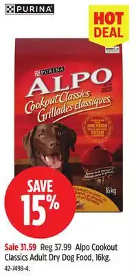 Canadian Tire Alpo Cookout Classics Adult Dry Dog Food, 16kg offer