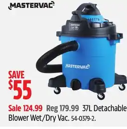 Canadian Tire 37L Detachable Blower Wet/Dry Vac offer