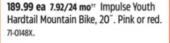 Canadian Tire Supercycle Impulse Youth Hardtail Mountain Bike, 20 offer