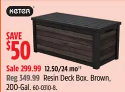 Canadian Tire Resin Deck Box. Brown, 200-Gal offer
