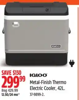 Canadian Tire Metal-Finish Thermo Electric Cooler offer