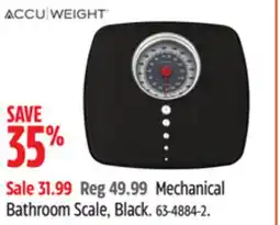 Canadian Tire Accuweight Mechanical Bathroom Scale offer