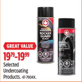 Canadian Tire Selected Undercoating Products offer