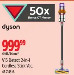 Canadian Tire Dyson V15 Detect 2-in-1 Cordless Stick Vac offer