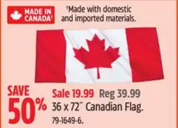 Canadian Tire 36 x 72˝ Canadian Flag offer