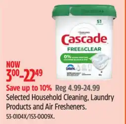 Canadian Tire Selected Household Cleaning, Laundry Products and Air Fresheners offer