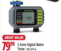 Canadian Tire YARDWORKS 2-Zone Digital Water Timer offer