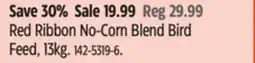 Canadian Tire Red Ribbon No-Corn Blend Bird Feed offer