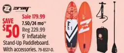 Canadian Tire 9' Inflatable Stand-Up Paddleboard offer