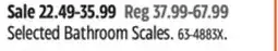Canadian Tire Selected Bathroom Scales offer