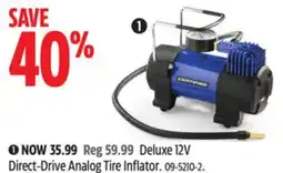 Canadian Tire Certified Deluxe 12V Direct-Drive Analog Tire Inflator offer