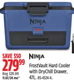 Canadian Tire Ninja FrostVault Hard Cooler with DryChill Drawer, 47L offer