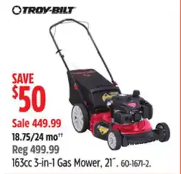 Canadian Tire 163cc 3-in-1 Gas Mower offer