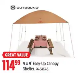 Canadian Tire 9 x 9´ Easy-Up Canopy Shelter offer