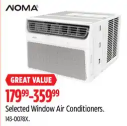 Canadian Tire NOMA Selected Window Air Conditioners offer