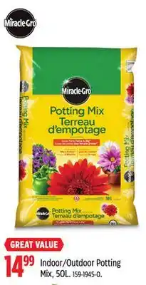 Canadian Tire Miracle-Gro Indoor/Outdoor Potting Mix offer