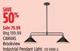 Canadian Tire CANVAS Brookview Industrial Pendant Light offer