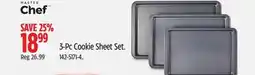 Canadian Tire Master Chef 3-Pc Cookie Sheet Set offer