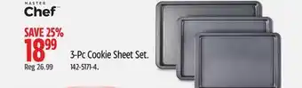 Canadian Tire Master Chef 3-Pc Cookie Sheet Set offer