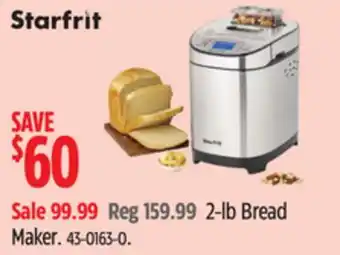 Canadian Tire Starfrit Bread Maker offer