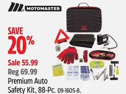 Canadian Tire MOTOMASTER Premium Auto Safety Kit offer
