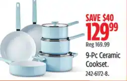 Canadian Tire 9-Pc Ceramic Cookset offer