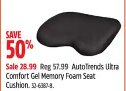Canadian Tire AutoTrends Ultra Comfort Gel Memory Foam Seat Cushion offer