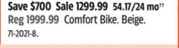 Canadian Tire RALEIGH Comfort Bike offer