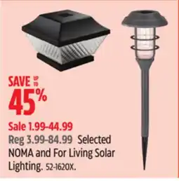 Canadian Tire Selected NOMA and For Living Solar Lighting offer