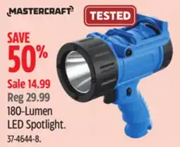 Canadian Tire MASTERCRAFT 180-Lumen LED Spotlight offer