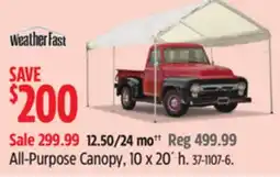 Canadian Tire All-Purpose Canopy offer