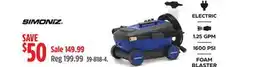 Canadian Tire SIMONIZ electric power pressure washer offer